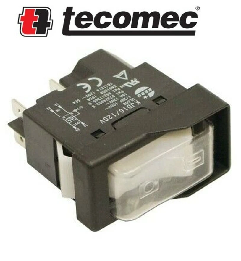 Tecomec OEM Power Switch Jolly Star K00200151 replaces 511AX Oregon 109879