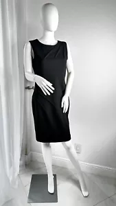Abito tubino Calvin Klein donna classico nero aderente taglia 6 - Foto 1 di 11