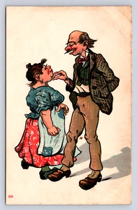 Vintage Postcard Quirky German Romance Love - Picture 1 of 2