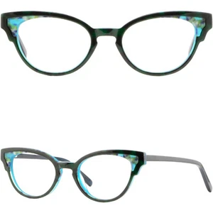 Lindas gafas de plástico vintage vintage con marcos negros para mujer - Imagen 1 de 8
