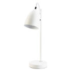 Litecraft Task Lamp Industrial Style Desk Lamp Reading Bedside E14 Light - White