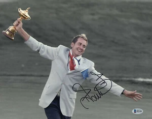 AWESOME IAN POULTER SIGNED 11X14 PHOTO AUTO BECKETT BAS PGA TOUR 2 - Picture 1 of 1