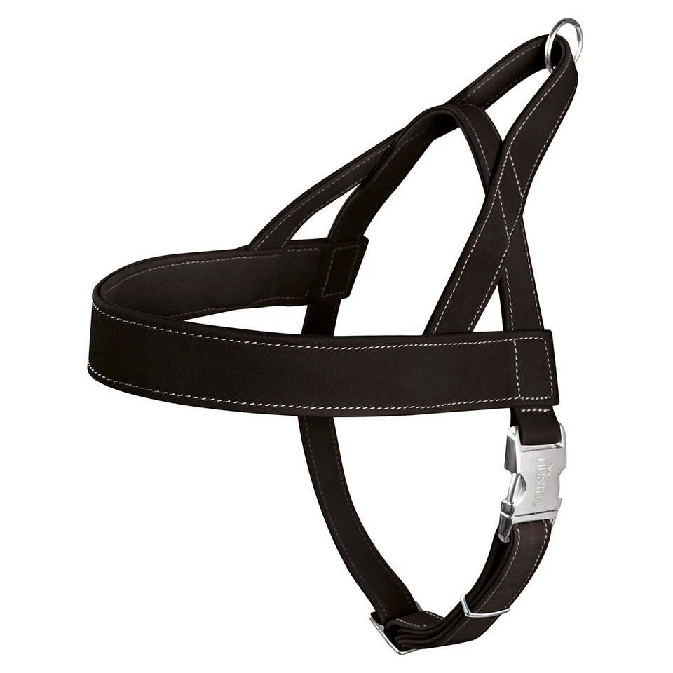 Hunter Norwegergeschirr Hunting Schwarz, Nubukleder, Hunde, verstellbar - Bild 1 von 1
