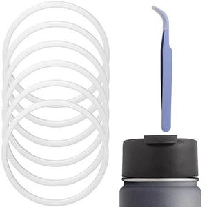 Gasket Replacement for Hydro Flask Wide Mouth Flip Lid Cap, 6PCS Silicone O Ring - Picture 1 of 7