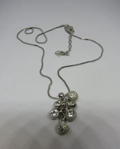 SWAROVSKI Crystals Ball Clusters FLIRT Pendant Box Chain Necklace READ - Picture 1 of 5