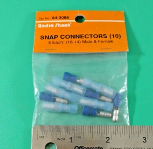 10 PCS RADIO SHACK 64-3086 SNAP CONNECTORS 14-16AVG - Picture 1 of 2