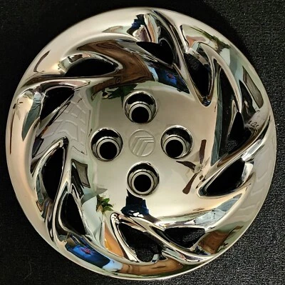 1x NOS OEM 1998-99 Mercury Tracer 14" CHROME Hubcap Wheel Cover #01 F8K6-1130-BA - Image 1 of 4
