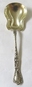 ANTIQUE GORHAM STERLING SILVER MARGUERITE SERVING SPOON 8 1/2" EX-CONDITION - Picture 1 of 5