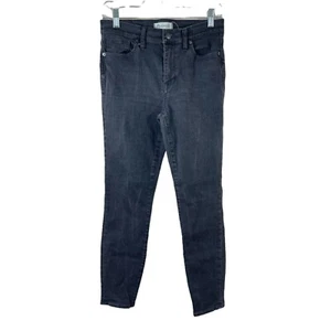 MADEWELL Mujer Talla 29 High Riser Slim Negro Denim Vaqueros Elásticos - Imagen 1 de 5