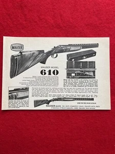 Vintage 1973 Mauser Model 610 Target Shooting Print Ad - Picture 1 of 7