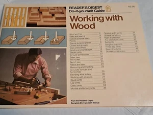 Vintage Reader's Digest Working With Wood Do It Yourself Guide 48 Pages 1980 - Picture 1 of 6