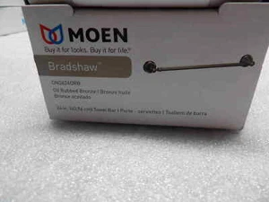 Moen DN3624ORB Oil Rubbed Bronze Bradshaw 24" Wall Mount Single Towel Bar Sealed - Picture 1 of 3