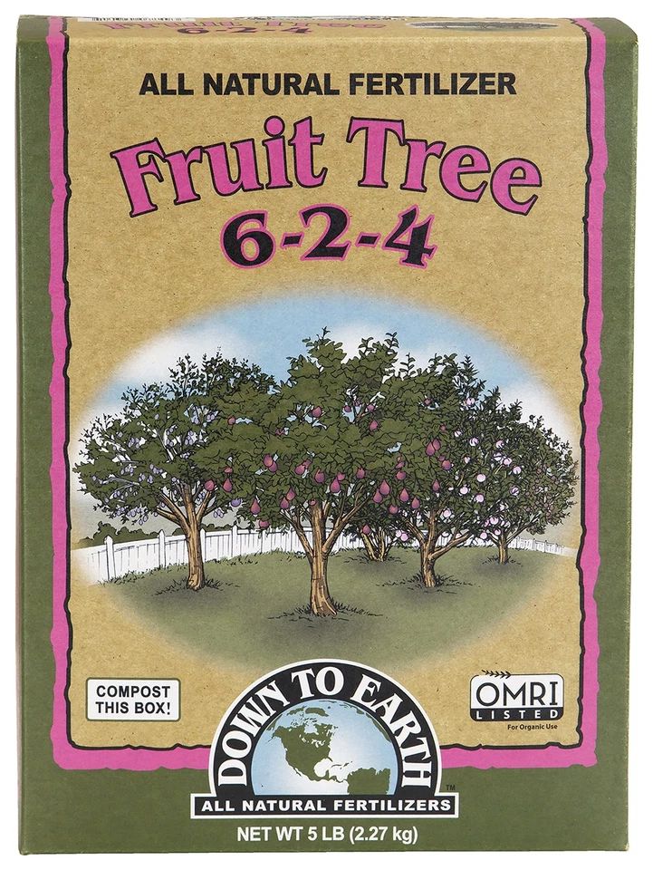 Down to Earth Organic Fruit Tree Fertilizer Mix 6-2-4 5lb