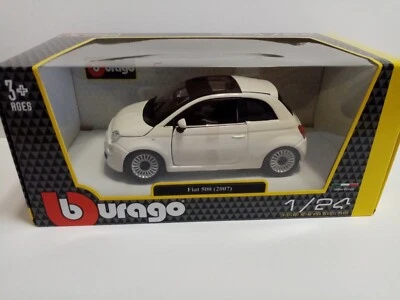 Fiat 500 modellino (2007) Die-Cast B Burago - Immagine 1 di 4