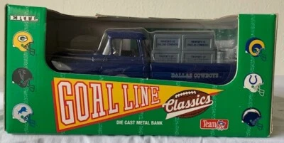 Ertl Goal Line Classics NFL 1994 Dallas Cowboys Truck Bank Diecast Nuevo en Caja Foto 1 de 4