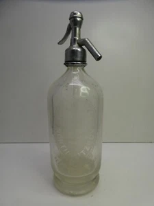 H.TAYLOR NORTH FITZROY MELBOURNE SODA SYPHON BOTTLE ART DECO BAR - Picture 1 of 10