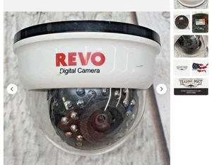 4x Revo Model #RCDY24-1 Indoor CCD Color Dome Security Camera - Picture 1 of 4