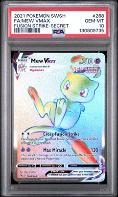 Mew Vmax 268/264 Secret Fusion Strike Pokemon PSA 10 - Image 1 of 4