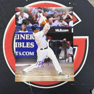 大卫·赖特亲笔签名纽约大都会队11x14照片签名巴斯·贝克特真品证明 — 第 1/3 张图片