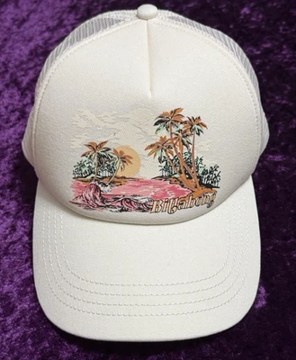 Billabong Aloha Forever Trucker Hat Women Cap Tropical Island Caribbean Hawaiian - Image 1 of 4