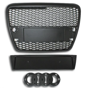 Rejilla De Malla Negra Para Audi A6 2004-2008 C6 4F S6 RS6 Con PDC - Imagen 1 de 2