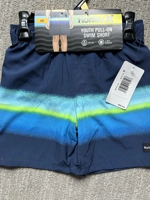 Hurley Boy's UPF50+ Drawstring Waist Pull On Swim Short Midnight Navy 5/6 - Image 1 of 4