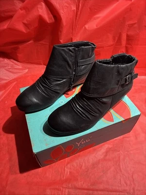 Botines negros para mujer Yuu Seralee talla 8 1/2 M Foto 1 de 4