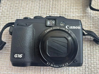Canon PowerShot G16 12.1 MP Digitalkamera - Schwarz - Bild 1 von 4