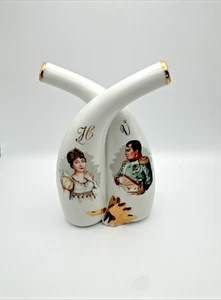 Vintage Porzellan Öl und Essig Spender Napoleon & Josephine Made In France - Bild 1 von 18
