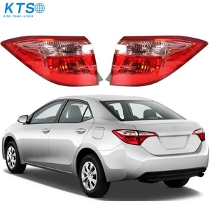 Red/Pink Tail Light Lamp Outer Left+Right Fit For Toyota Corolla Sedan 2017-2019 - Foto 1 di 14