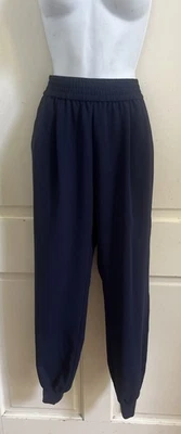 JOIE NOVO! Calça jogger azul marinho elástica cintura crepe tamanho P #J099-10183 - Imagem 1 de 4