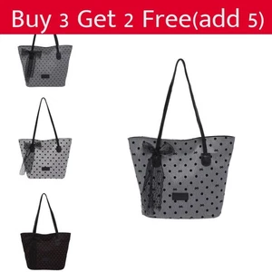 Contemporary Large Tote Bag Featuring Elegant Bow Design And Versatile Color - Picture 1 of 11