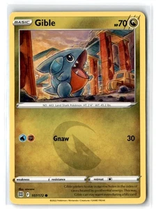 2022 Sword & Shield - Brilliant Stars Gible #107 Basic/Common - Picture 1 of 2