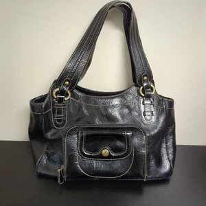 Bolso de hombro Perlina New York cuero negro - Imagen 1 de 19