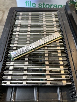 Samsung 8GB RAM Lot of 24 M392B1K70CM0-YH9 PC3L 10600R 2Rx4 Low Profile Dimm - Image 1 of 3
