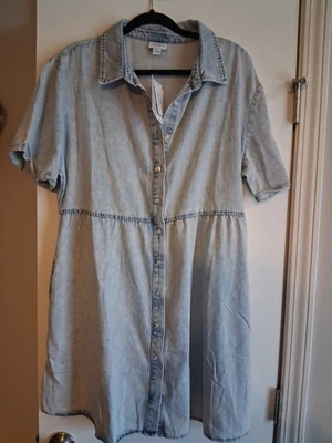 Vestido Camisa Vaquera LuLaRoe Ashton Talla Grande Foto 1 de 3