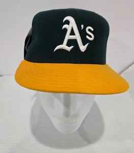 Vintage 90s New Era Oakland A's Diamond Collection Fitted Hat Cap Size 7 MLB - Bild 1 von 6