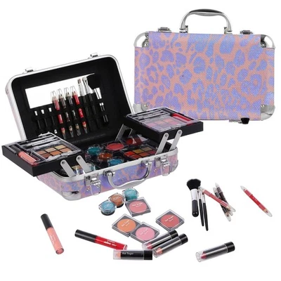 Juego de Maquillaje Todo en Uno Hot Sugar para Adultos y Niñas - Leopardo Rosa Completo  Foto 1 de 4