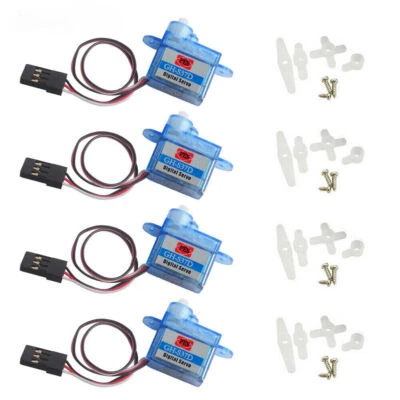 4PCS Ultralight 3.7g Digital Micro Servo 3.6-4.8V for RC plane helicopter Boat - Bild 1 von 4