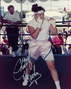 CHRISTY MARTIN 8X10 SIGNED PHOTO BOXING PICTURE AUTOGRAPHED IN PERSON - Picture 1 of 1