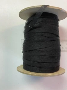 Trenza de crin de caballo color negro para vestidos - carrete de 3/8 pulgadas, 87 yardas - Imagen 1 de 5