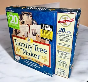 Complete Brøderbund Software Version 7 Family Tree Maker 20 Cd. Windows 95/98 - Picture 1 of 12