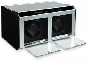 Silver-Tone Metal & Acrylic Double Watch Winder - Picture 1 of 1