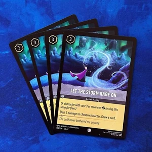 4x Let The Storm Rage On JUEGO Lorcana Rise Of The Floodborn Disney 199 Canción - Imagen 1 de 3