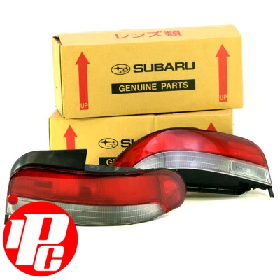 Luces traseras y sello genuinos JDM STI rojos y transparentes se adapta a: sedán Subaru Impreza 92-00 Foto 1 de 3