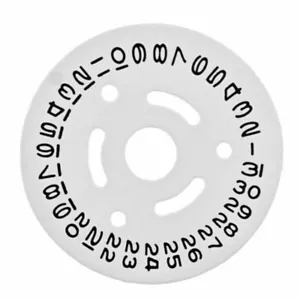 Date Disc For Ladies 26MM Rolex 2030-2035 Movement White With Black Numbers - Picture 1 of 2