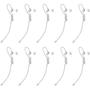 10Pcs Covert Acoustic Air Audio Tube earpiece for Motorola Kenwood Icom Yaesu - Zdjęcie 1 z 7