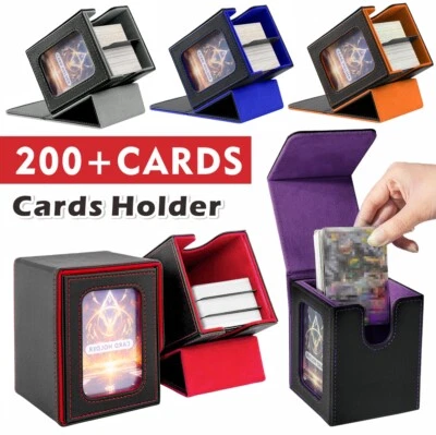 Deck Box Storage for 100+ Trading Cards Trading Card Storage MTG Yugioh Pokemon - Image 1 of 4