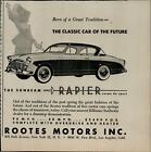1956 Sunbeam Rapier Rootes Motors Vintage Print Ad 2707