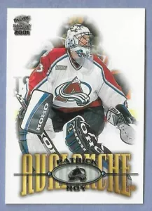 2000-01 PACIFIC PARAMOUNT Colorado Avalanche Hockey Card #62 PATRICK ROY - HOF - Foto 1 di 2